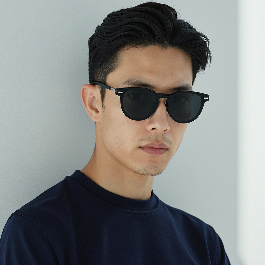 Lenskart STUDIO Black Full Rim Round right side