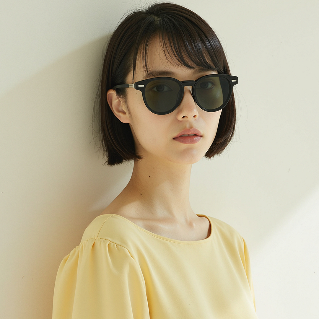 Lenskart STUDIO Black Full Rim Round left side