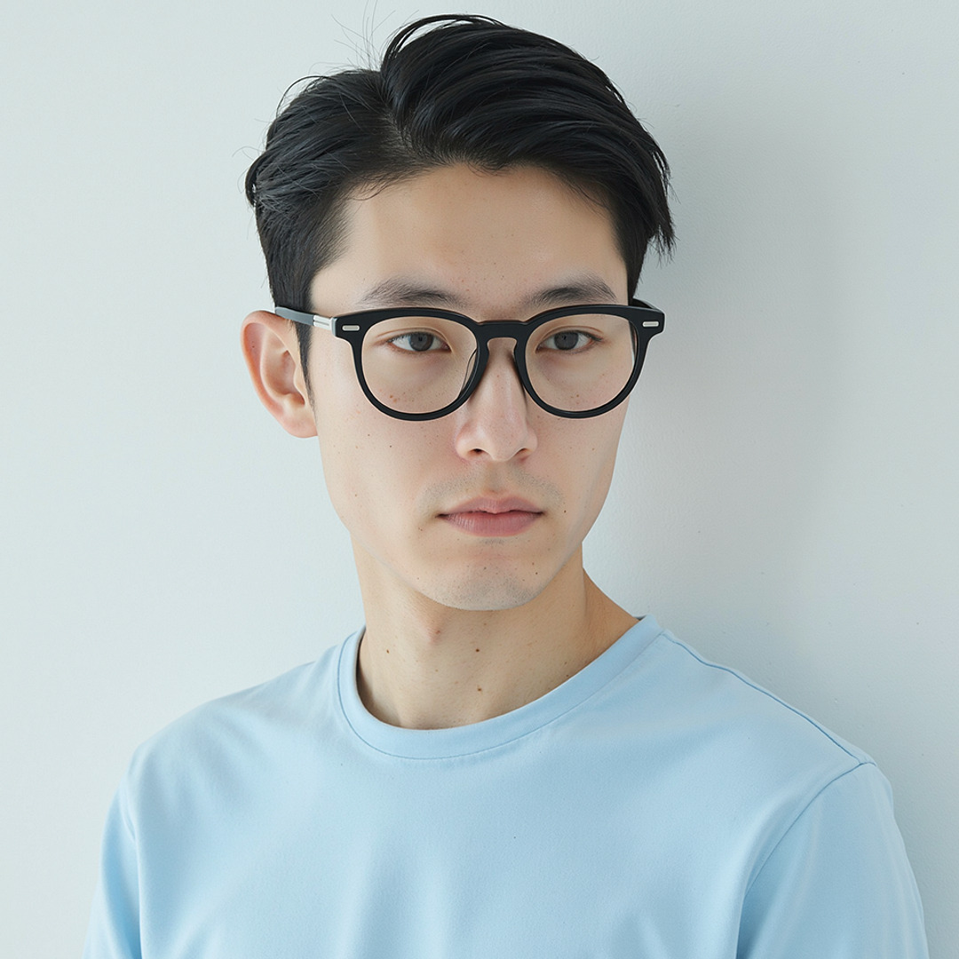 Lenskart STUDIO Black Full Rim Round right side