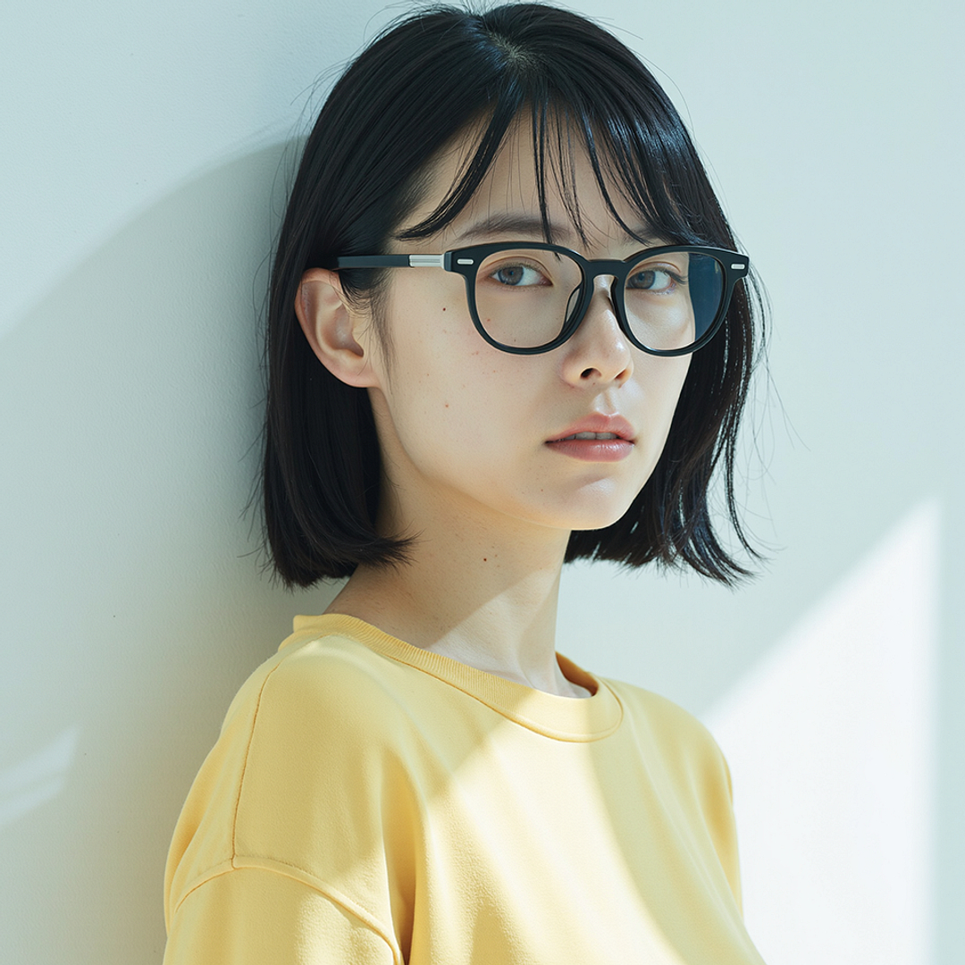 Lenskart STUDIO Black Full Rim Round left side