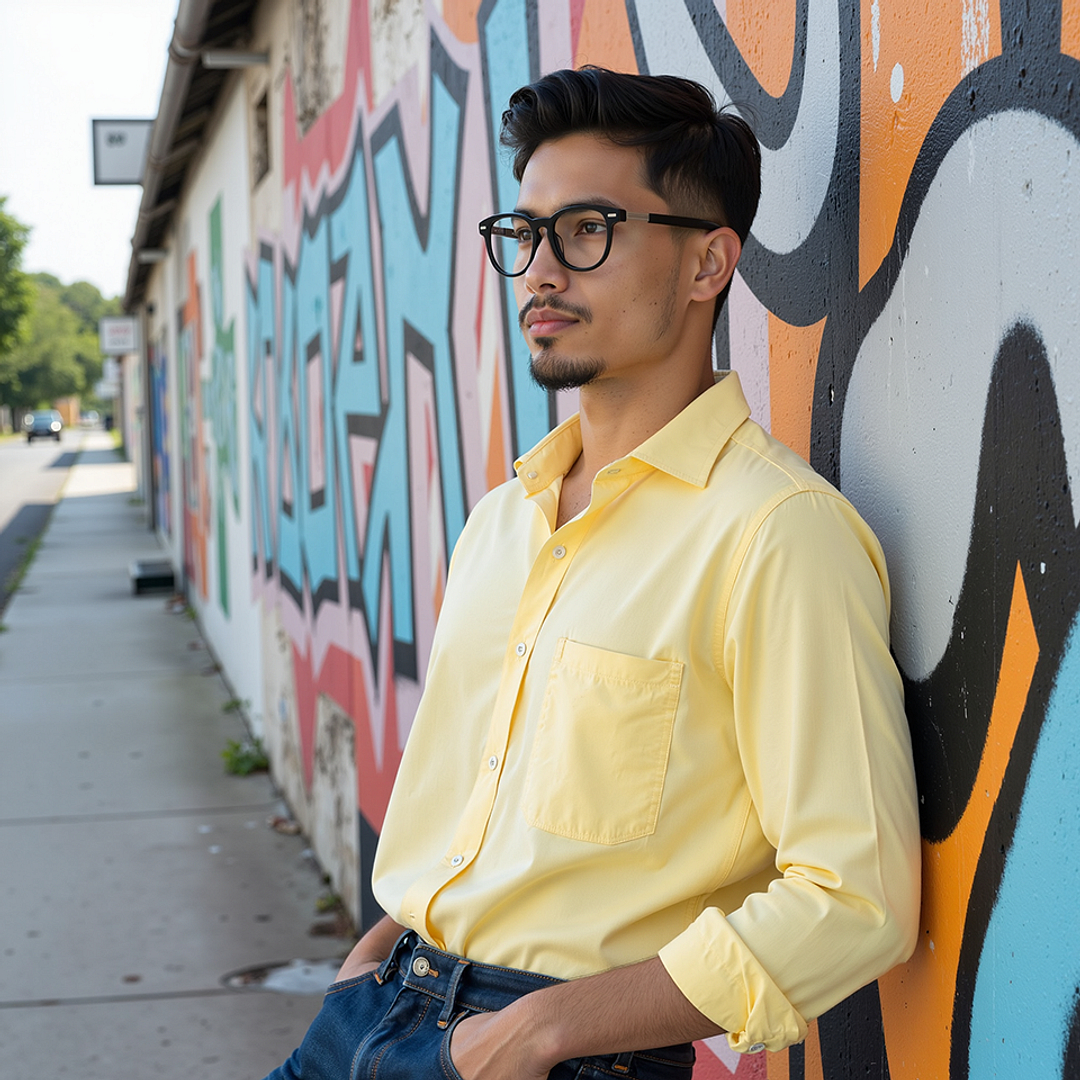 Lenskart STUDIO Black Full Rim Round left side