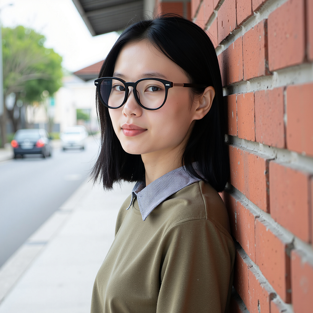 Lenskart STUDIO Black Full Rim Round right side