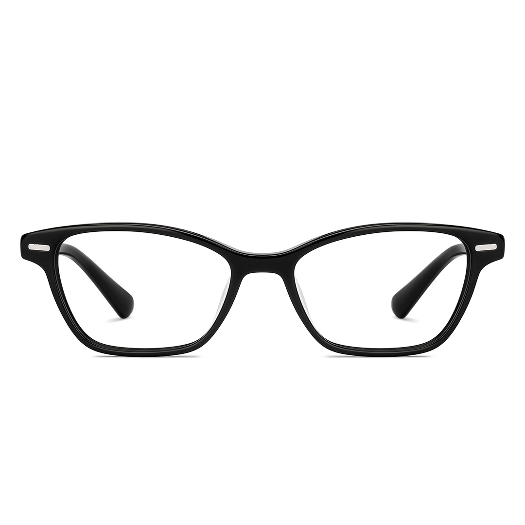 Lenskart STUDIO Black Full Rim Cat Eye right side