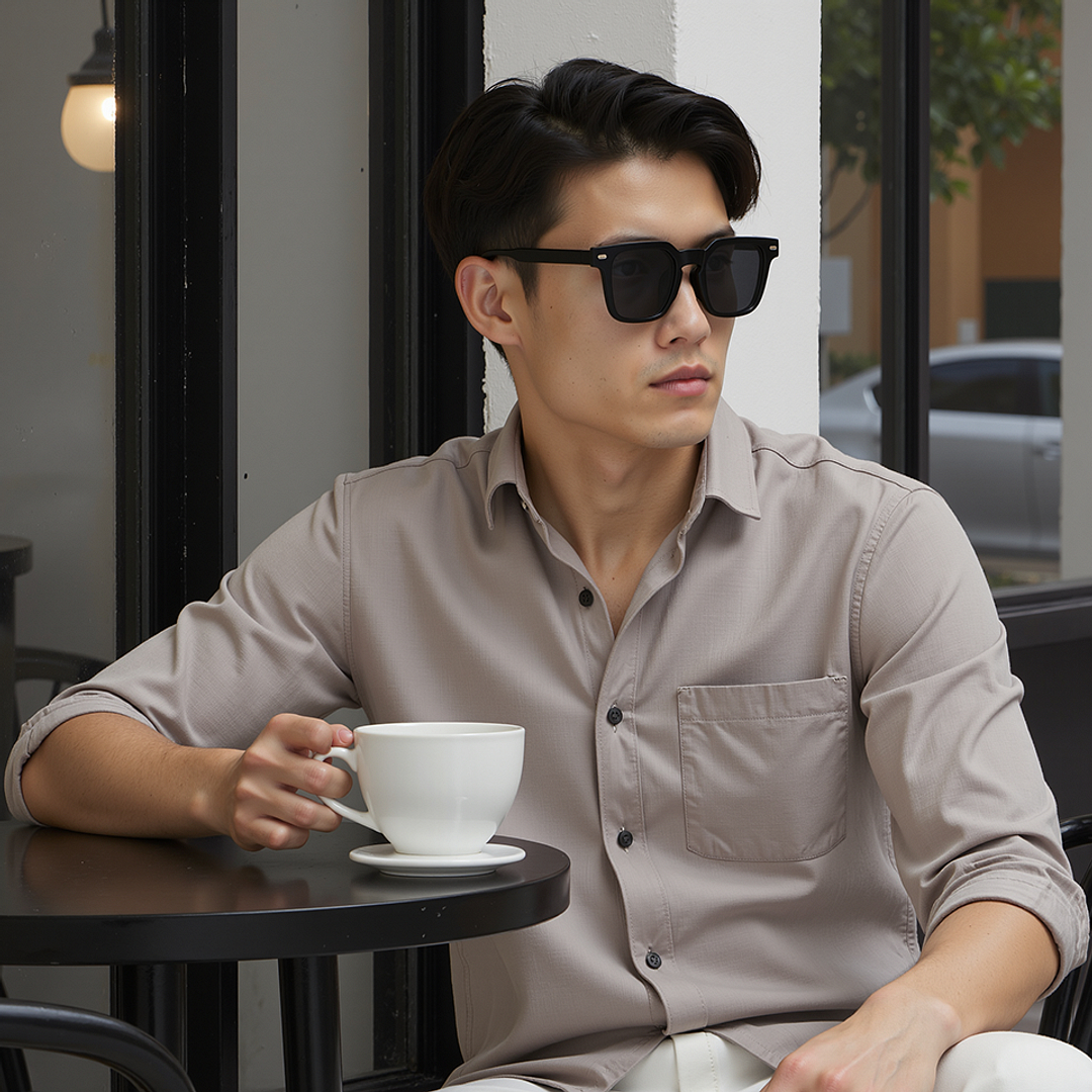 Lenskart Air Black Full Rim Square left side