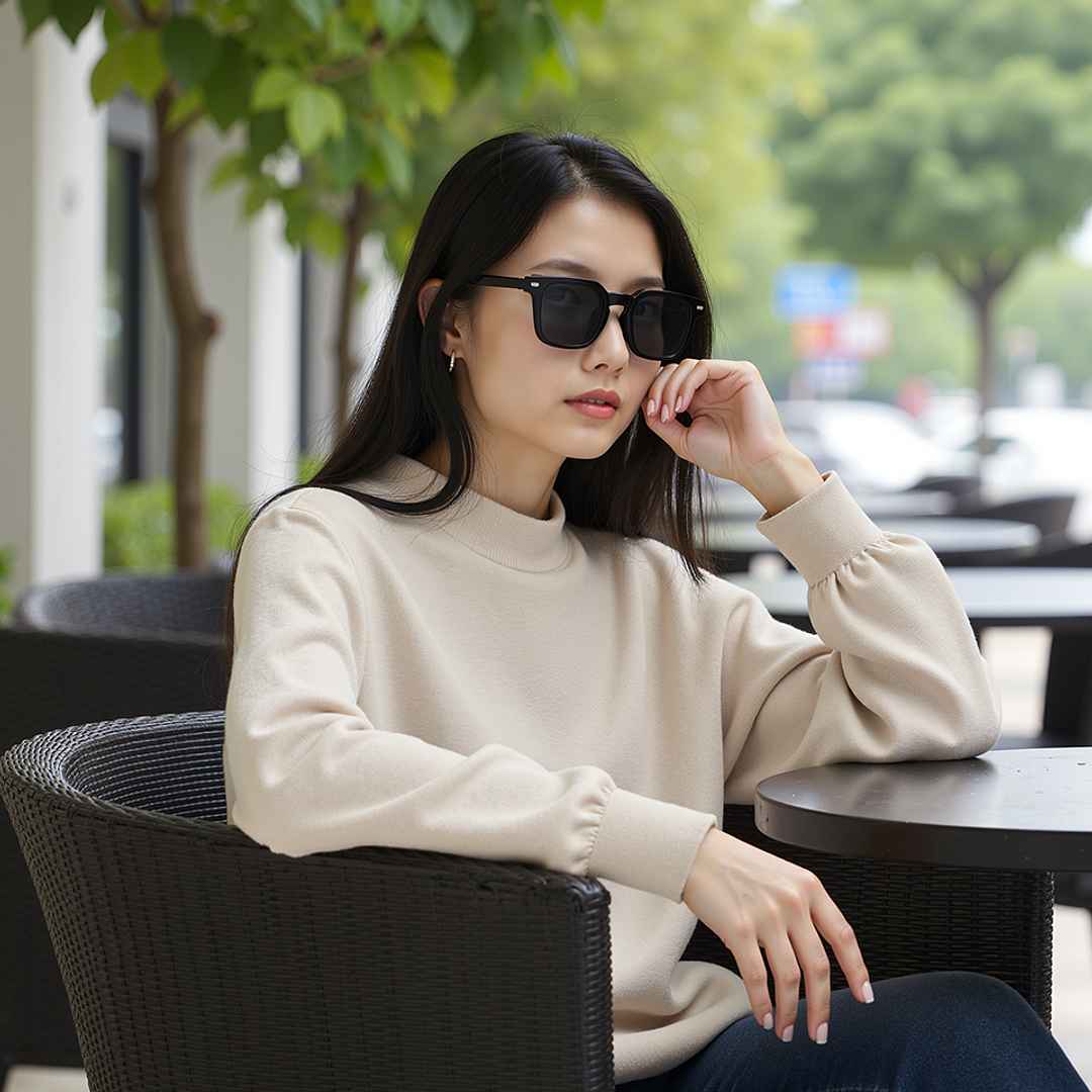 Lenskart Air Black Full Rim Square right side