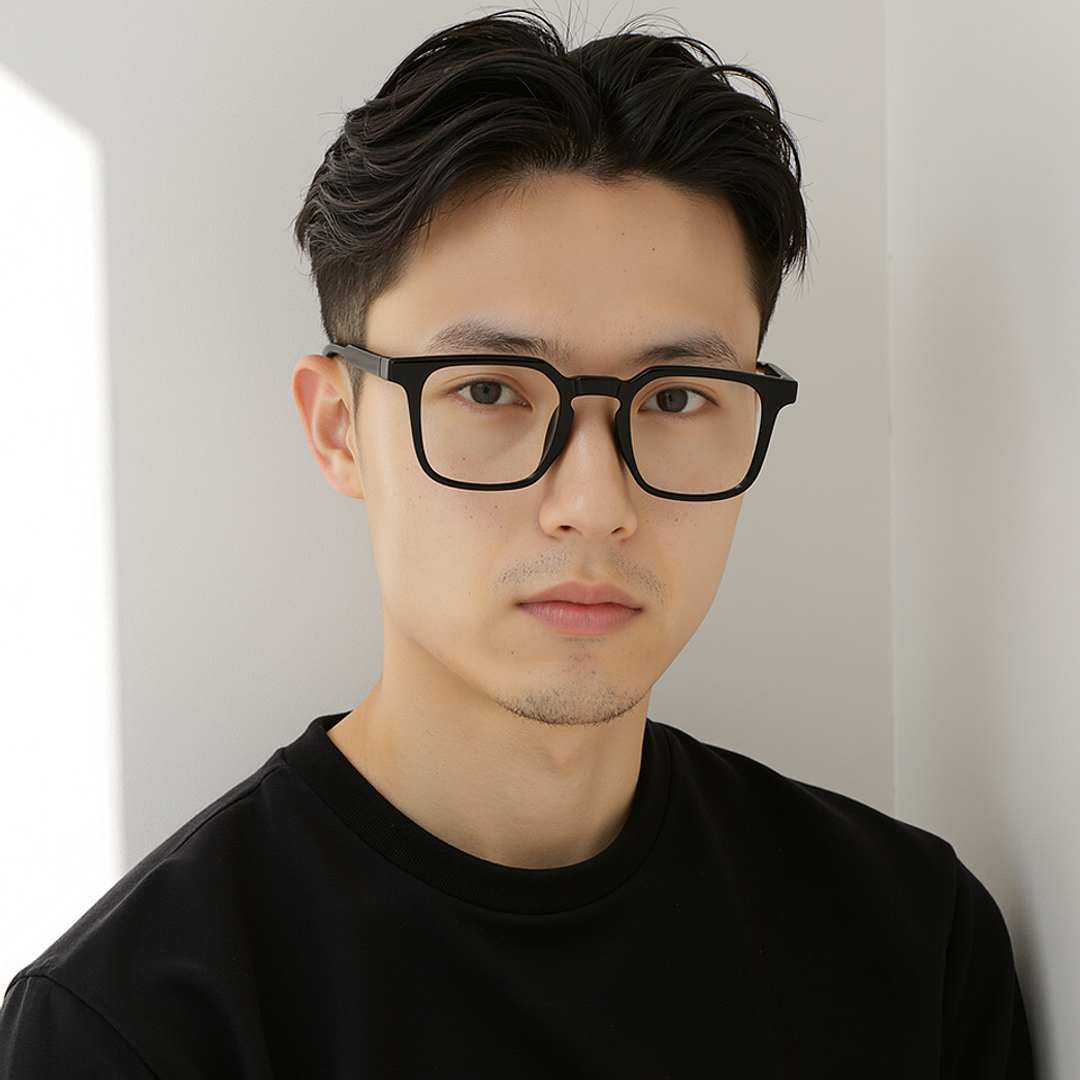 Lenskart Air Black Full Rim Square left side