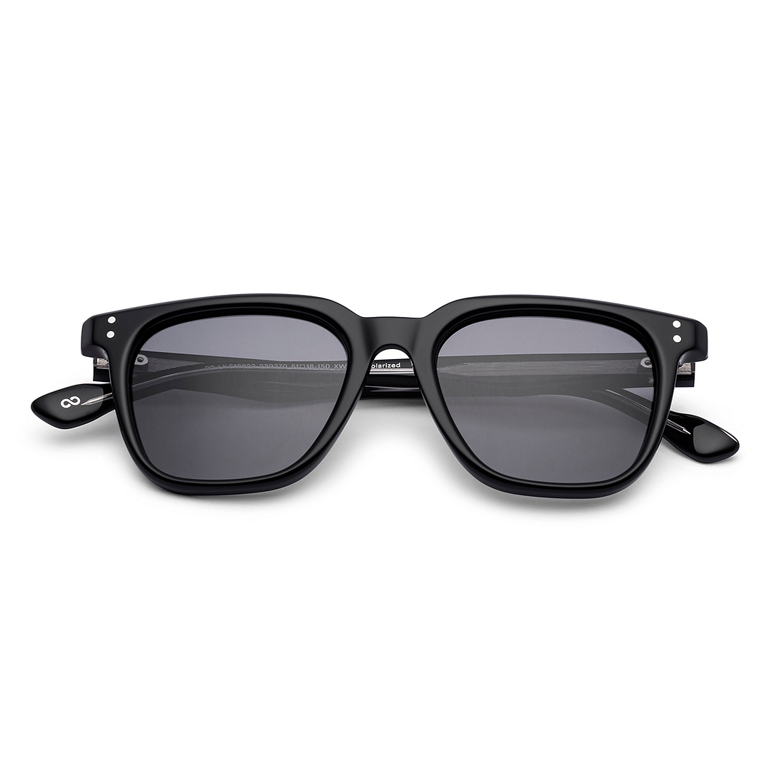 Grey Black Full Rim Square Lenskart Studio VC Sun Non-metal LK