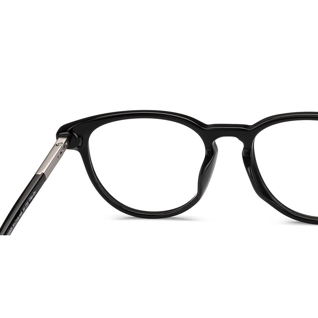 Lenskart STUDIO Black Full Rim Round left side