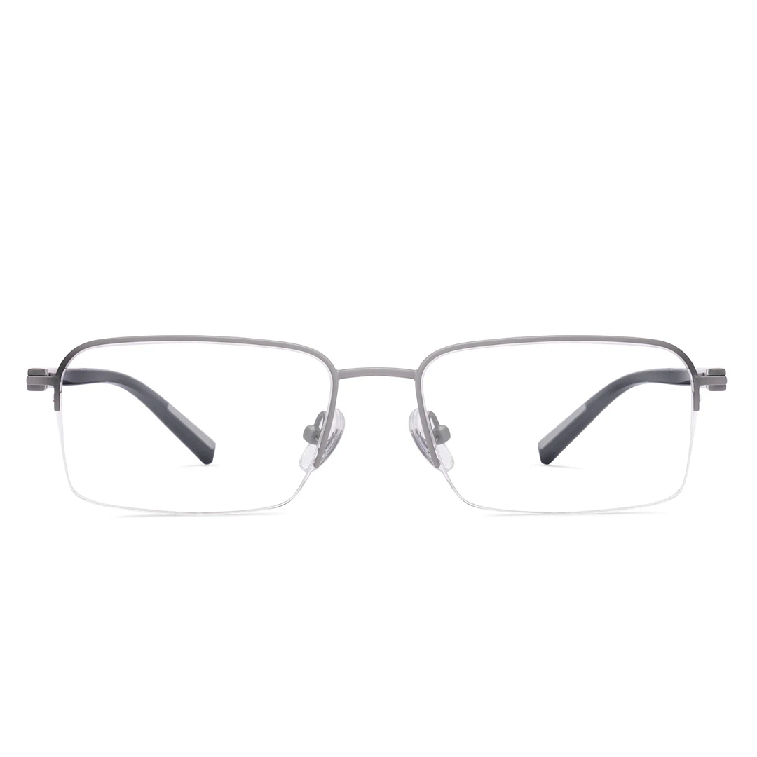 Lenskart Air Light Gray Half Rim Rectangle right side
