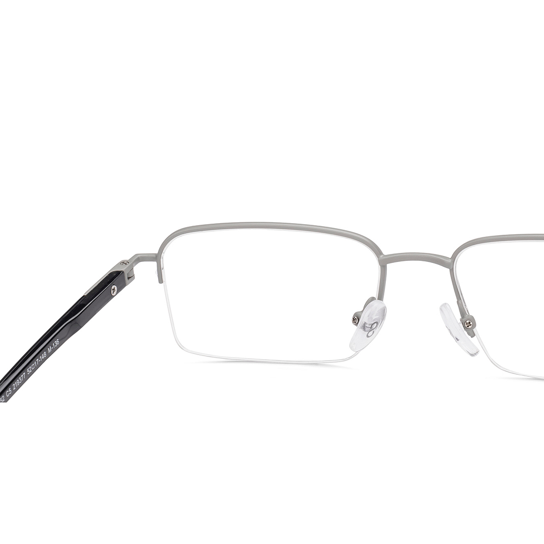 Lenskart Air Light Gray Half Rim Rectangle right side