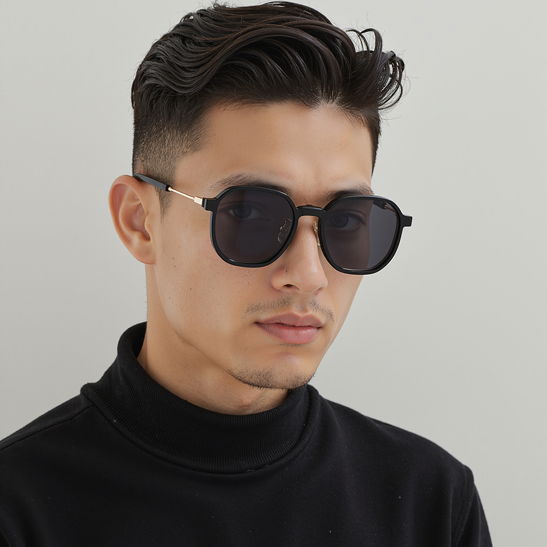 Lenskart Air Black Full Rim Geometric right side