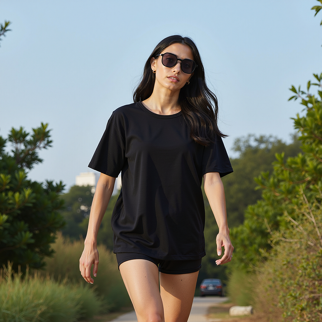 Lenskart Air Black Full Rim Geometric left side