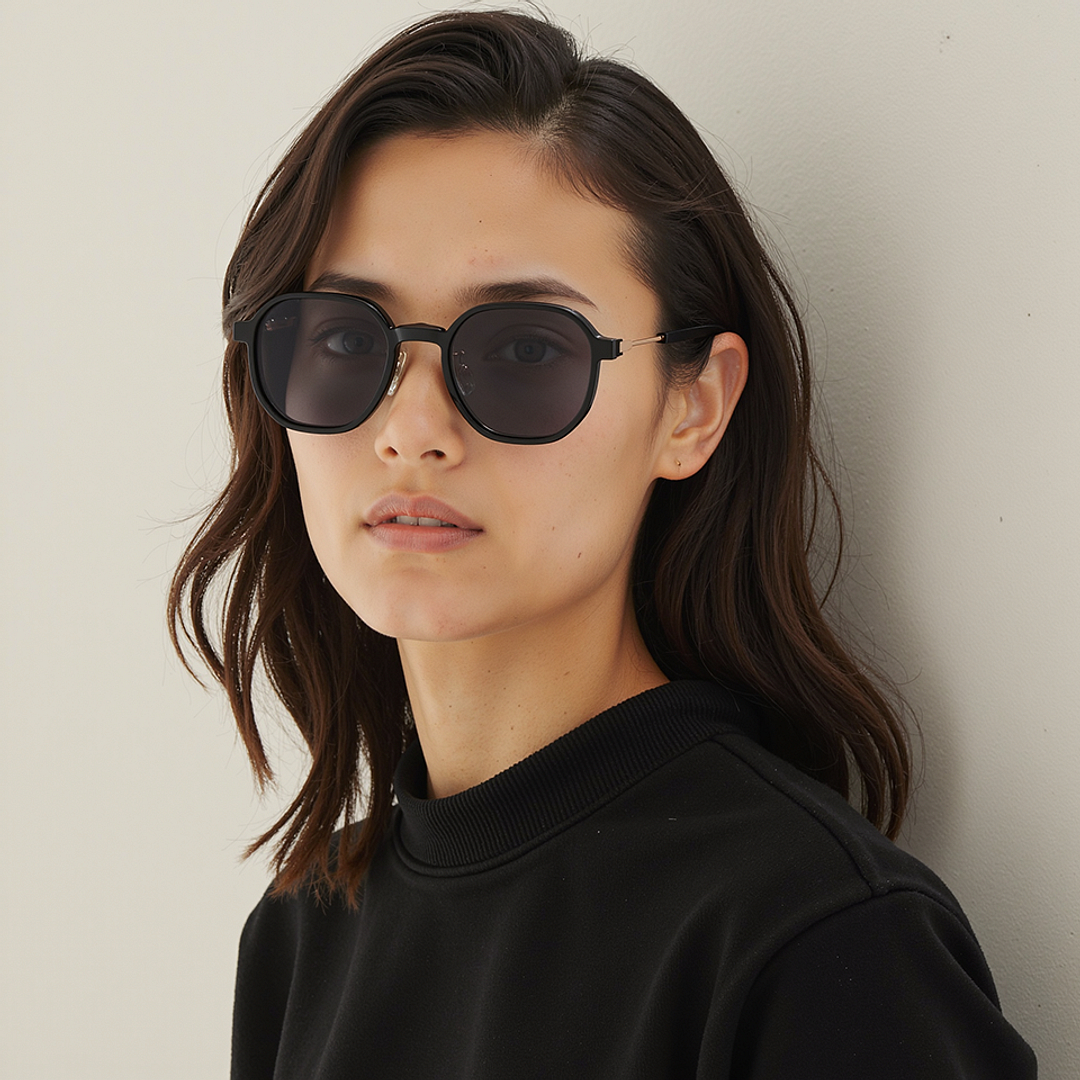 Lenskart Air Black Full Rim Geometric left side