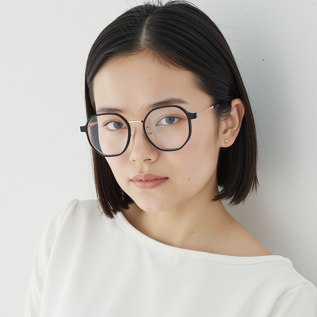 Lenskart Air Black Full Rim Geometric right side