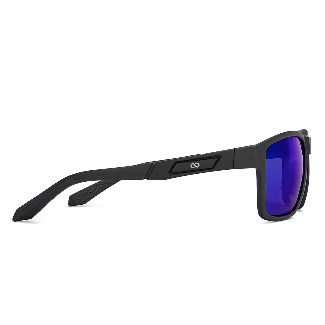 Lenskart Boost Online Grey Full Rim Square left side