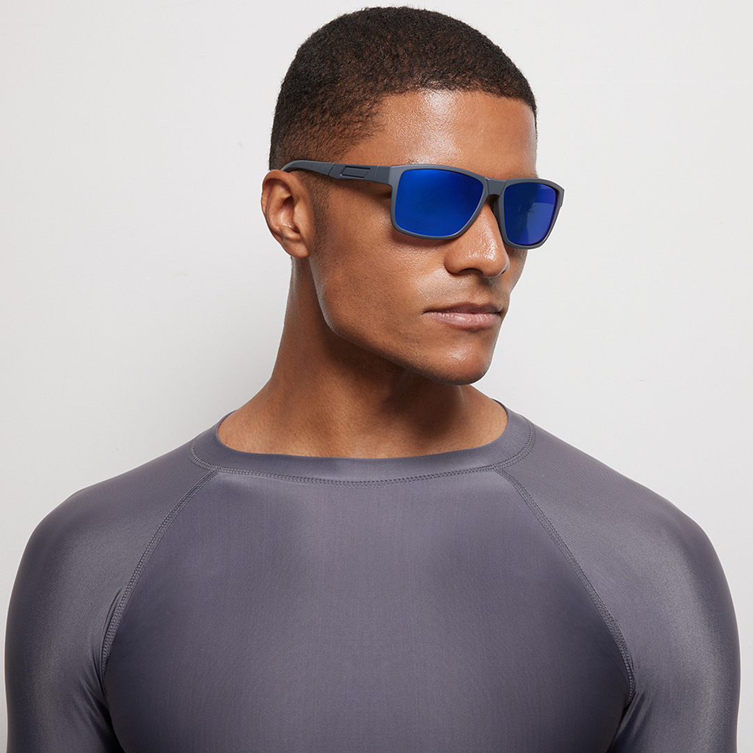 Lenskart Boost Online Grey Full Rim Square left side