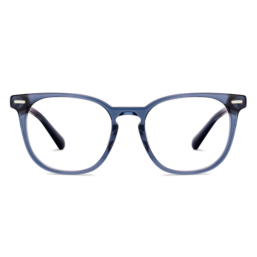 Lenskart STUDIO Blue Transparent Full Rim Square right side