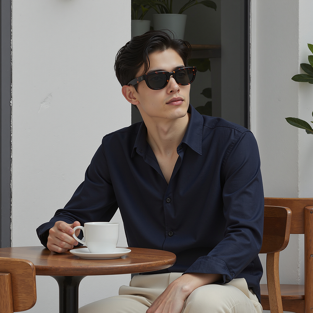 Lenskart Brown Tortoise Full Rim Cat Eye right side