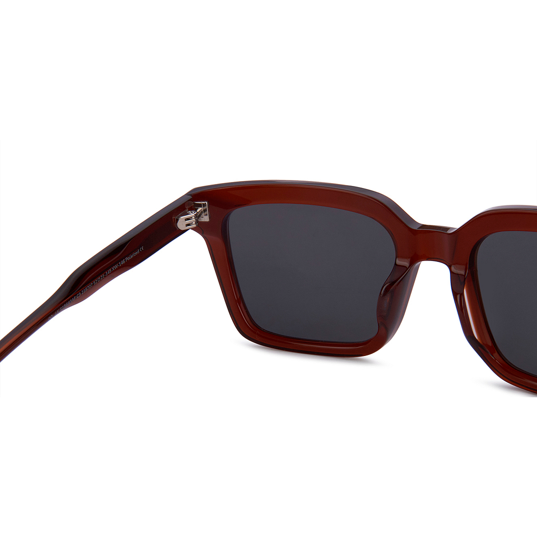 Lenskart Brown Transparent Full Rim Square right side