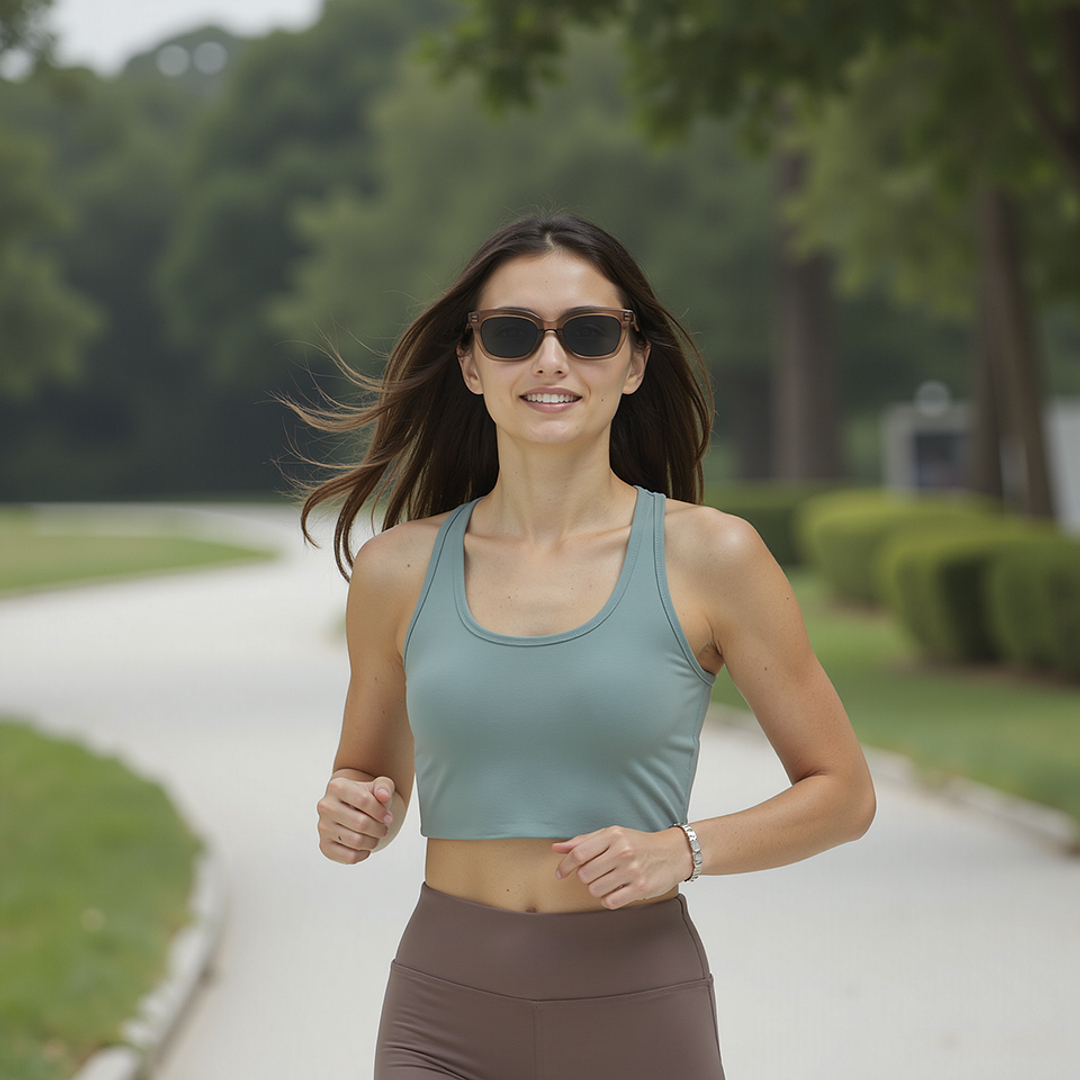 Lenskart Brown Transparent Full Rim Square right side
