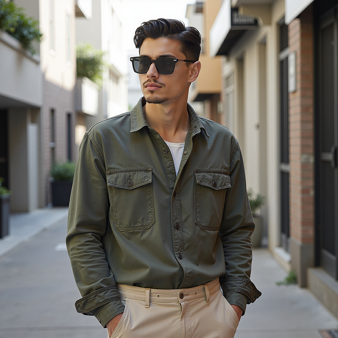 Lenskart STUDIO Dark Brown Full Rim Square left side