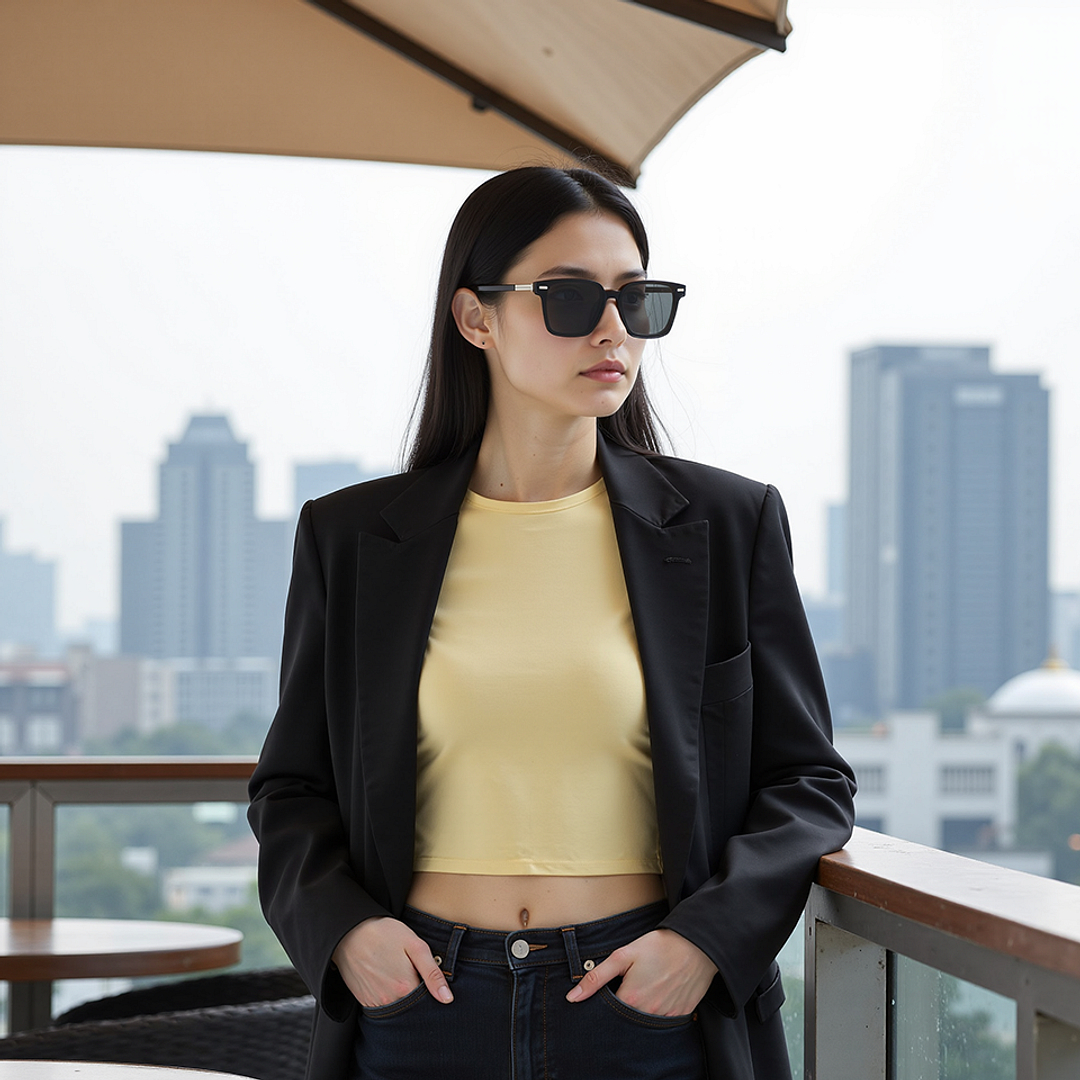 Lenskart STUDIO Dark Brown Full Rim Square right side