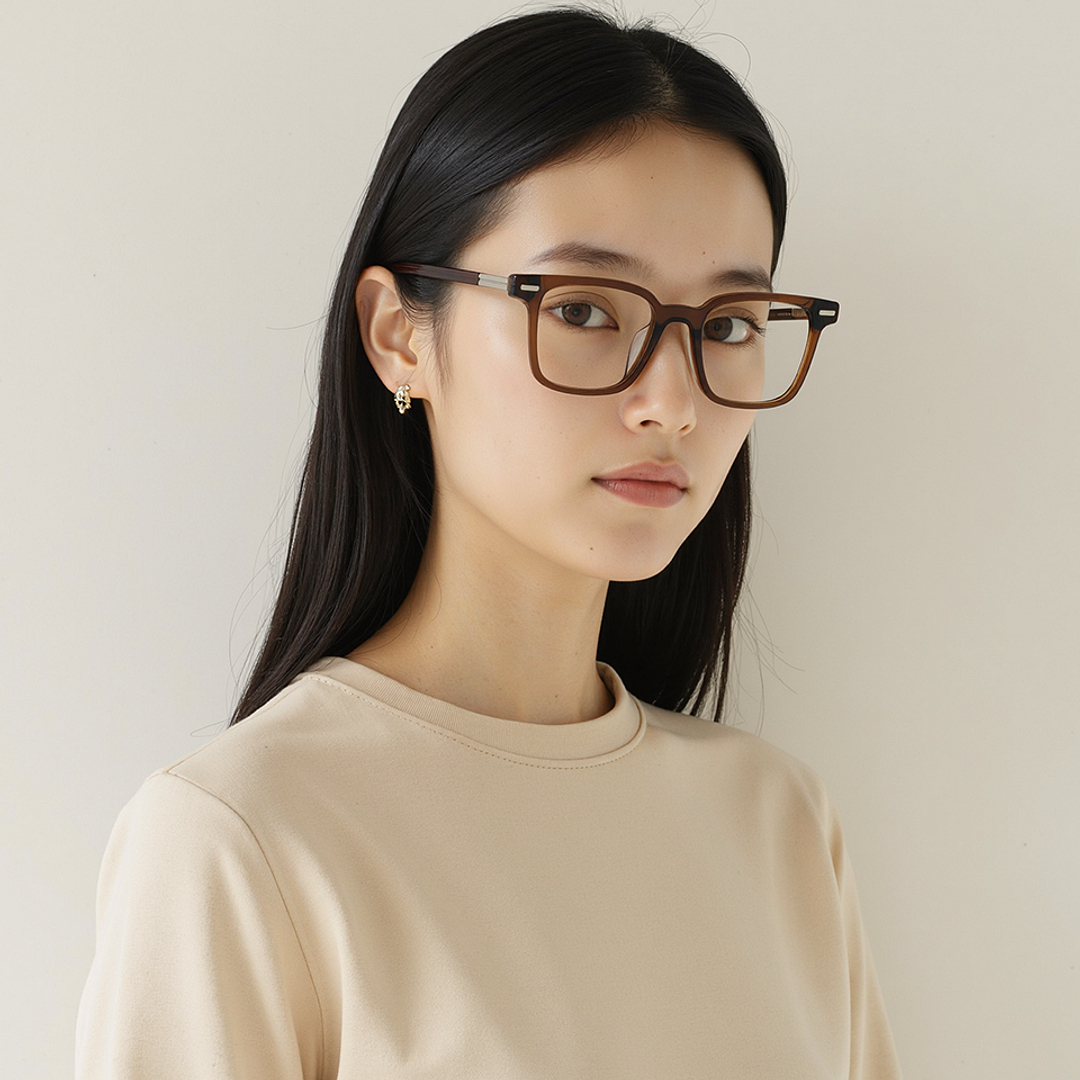 Lenskart STUDIO Dark Brown Full Rim Square right side