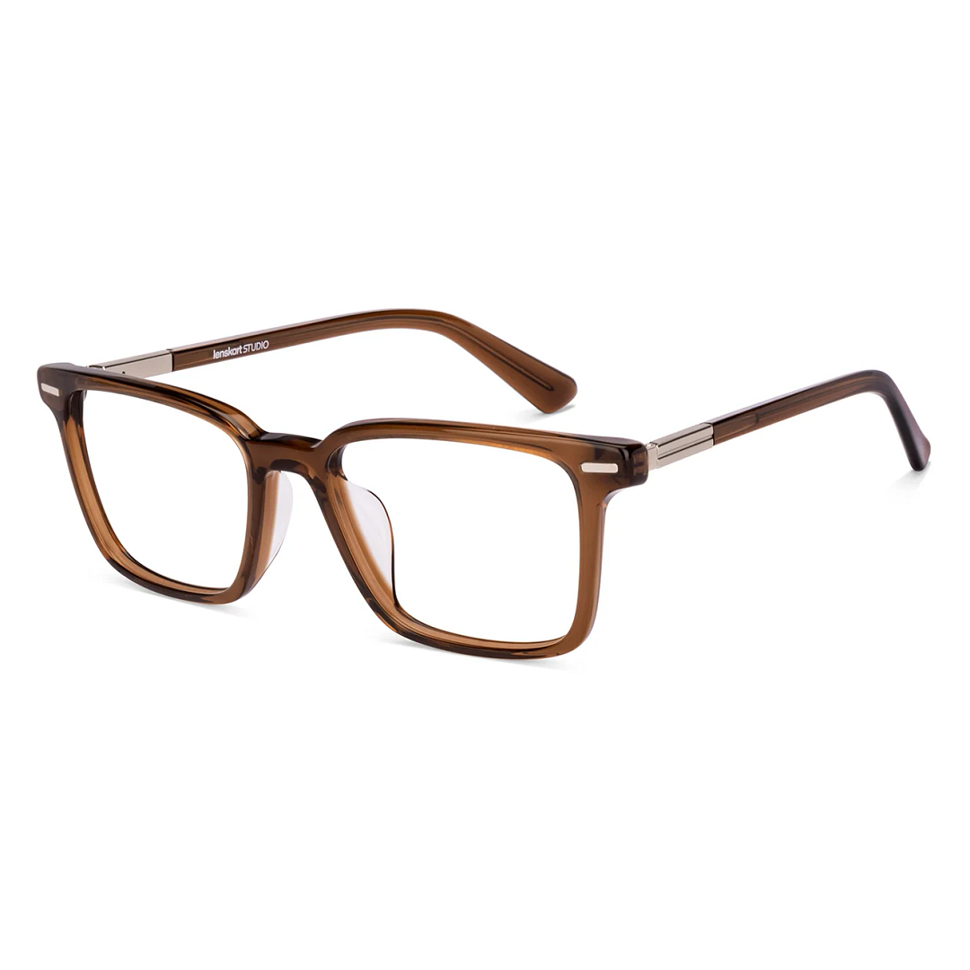 Lenskart STUDIO Dark Brown Full Rim Square left side