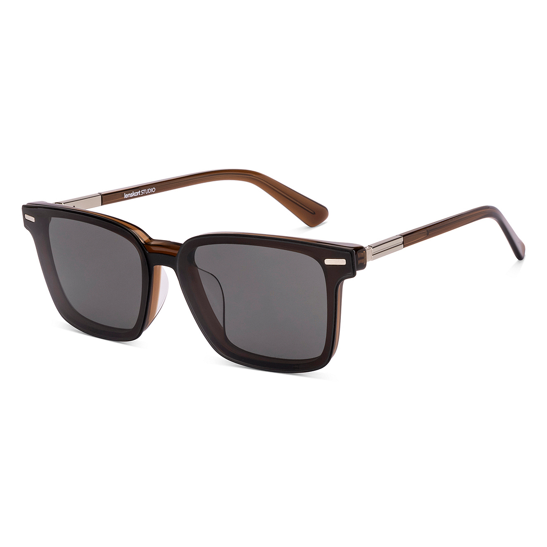Lenskart STUDIO Dark Brown Full Rim Square right side