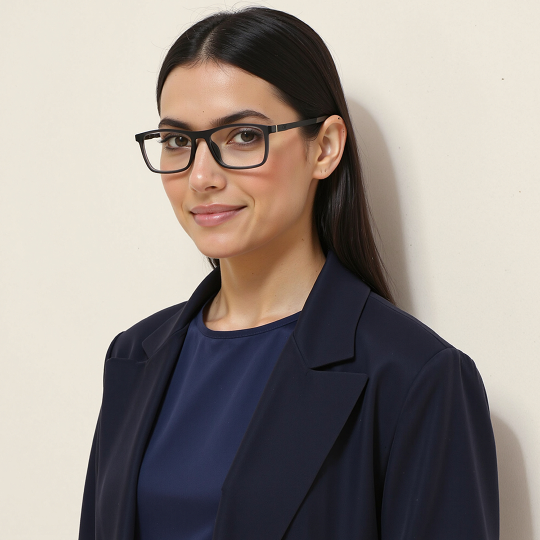 Lenskart Air Light Gray Full Rim Rectangle right side