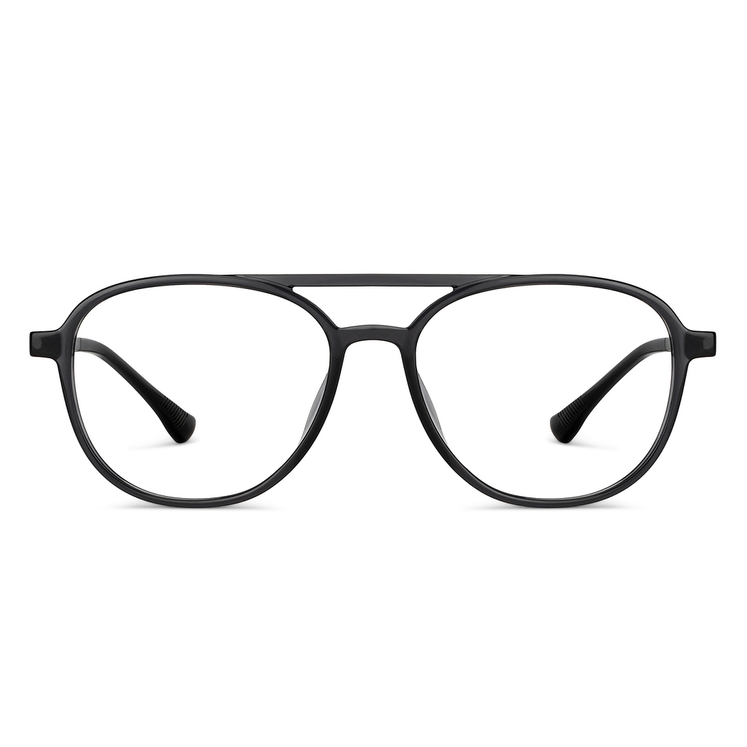 Lenskart Air Online Light Gray Full Rim Aviator right side