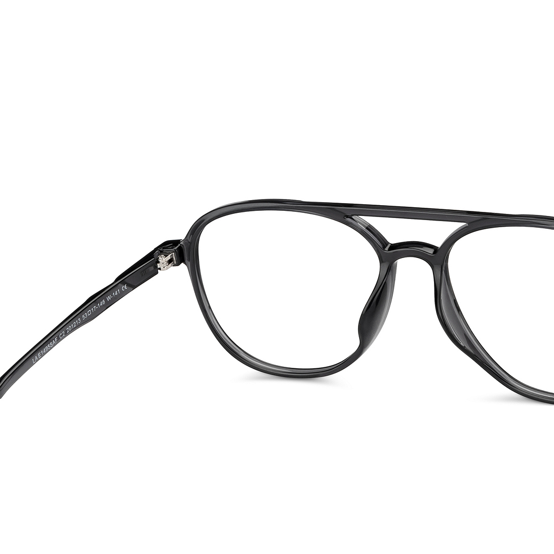 Lenskart Air Online Light Gray Full Rim Aviator right side