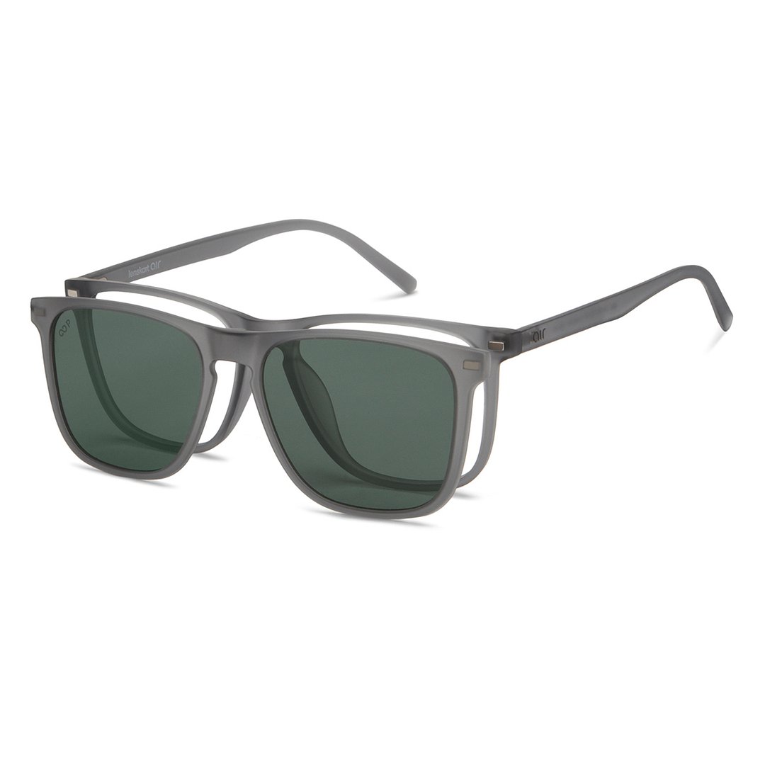 Lenskart Air Light Gray Full Rim Square right side