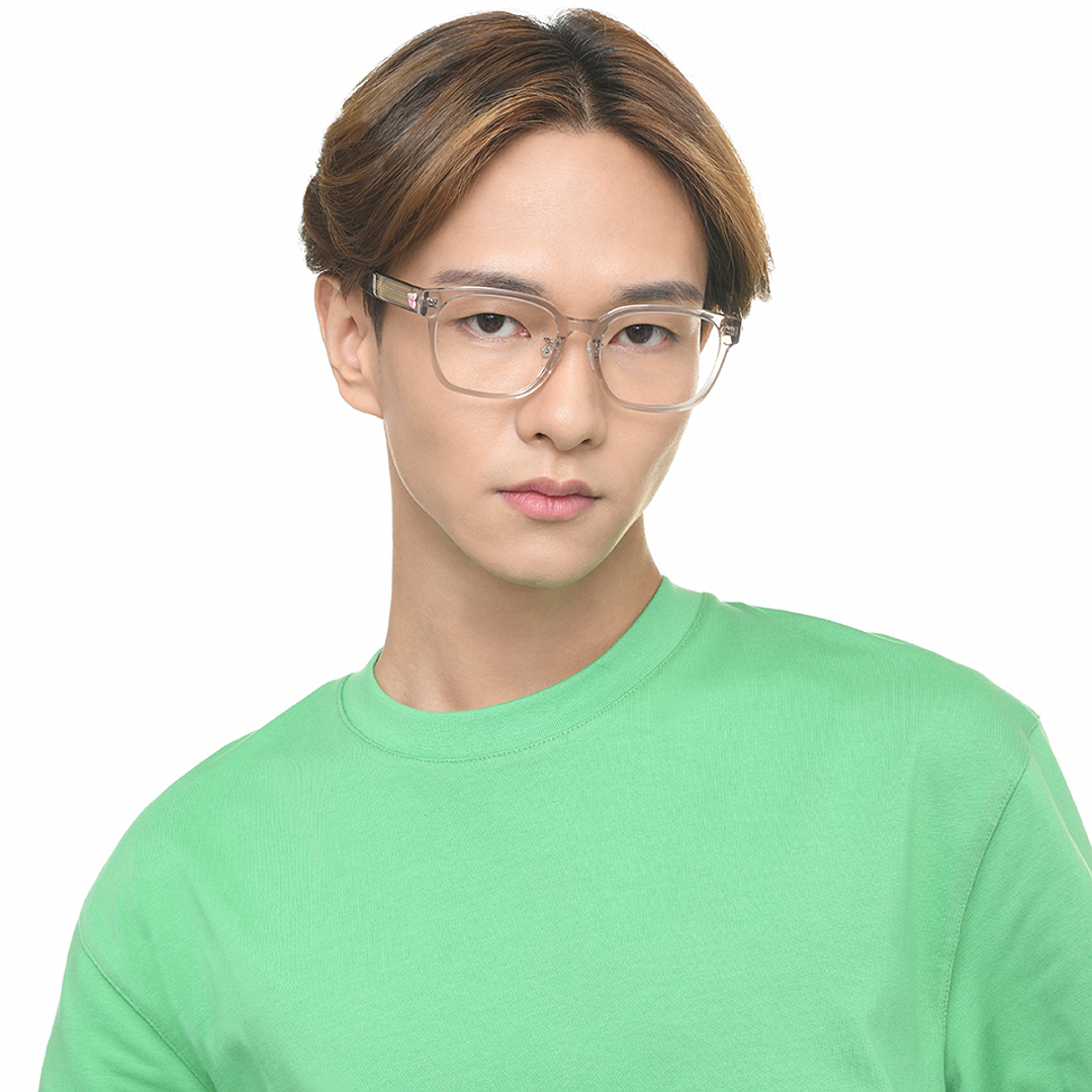 Lenskart Light Gray Full Rim Square right side