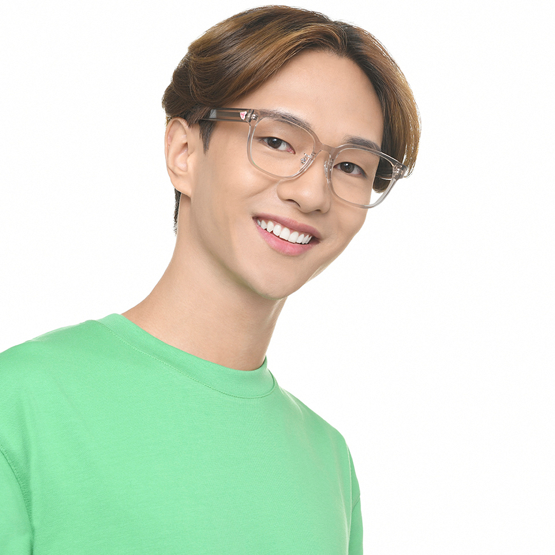 Lenskart Light Gray Full Rim Square left side