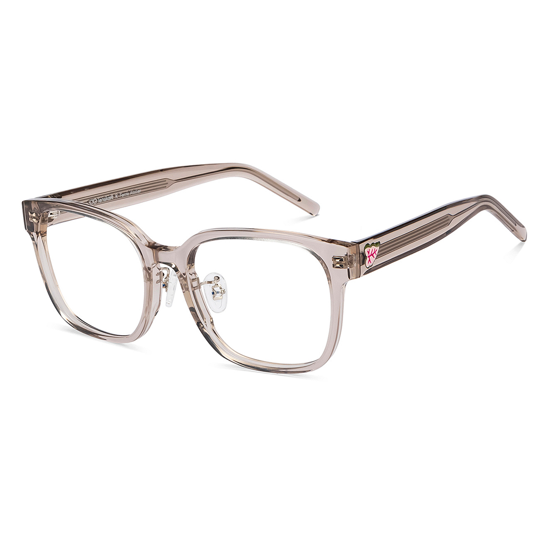 Lenskart Light Gray Full Rim Square left side