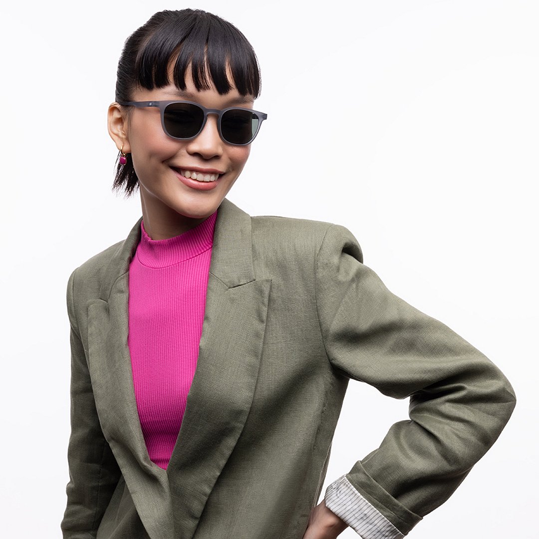 Lenskart Hustlr Online GreyStone Full Rim Square right side