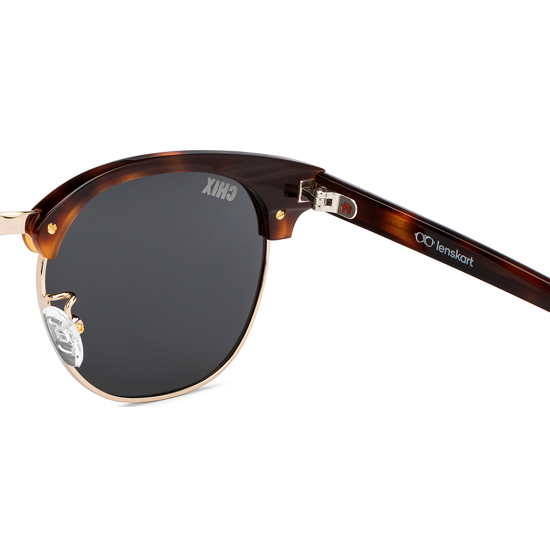 Lenskart Gold Full Rim Round left side