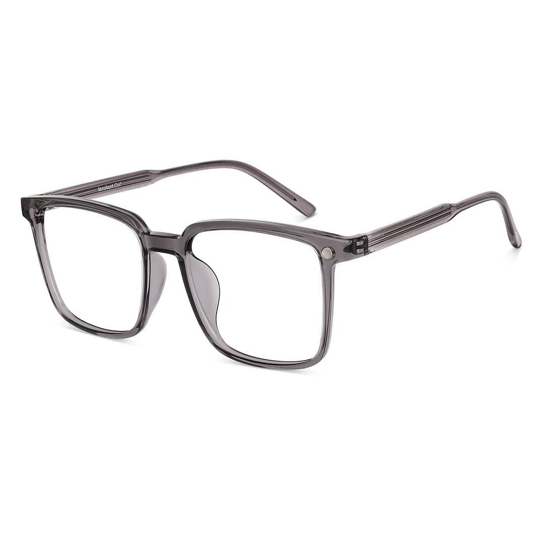 Lenskart Air Transparent Grey Full Rim Square right side