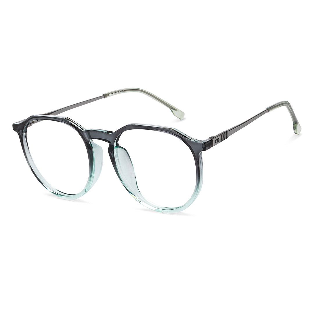 Lenskart Air Online Green Transparent Full Rim Round right side