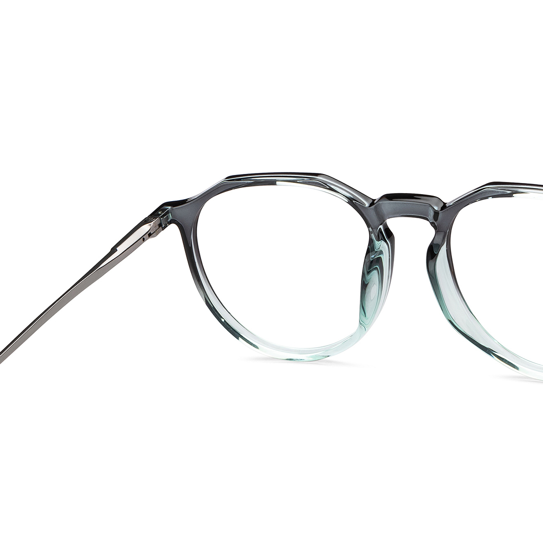 Lenskart Air Online Green Transparent Full Rim Round right side