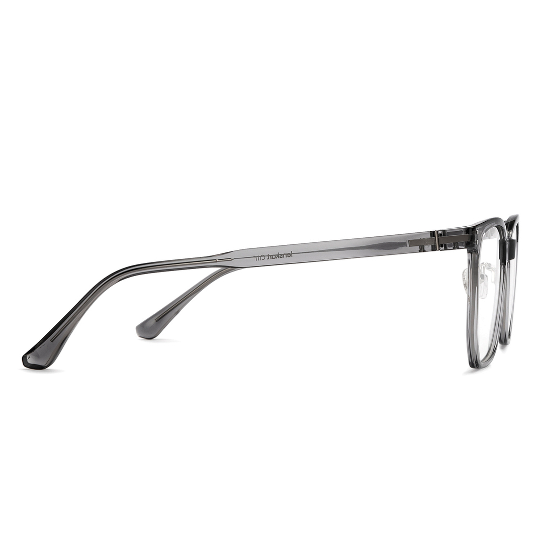 Lenskart Air Light Gray Full Rim Square left side
