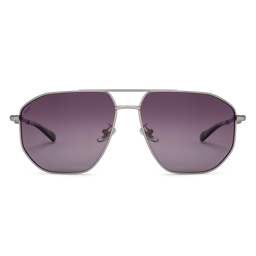 Lenskart STUDIO Gunmetal Full Rim Aviator right side