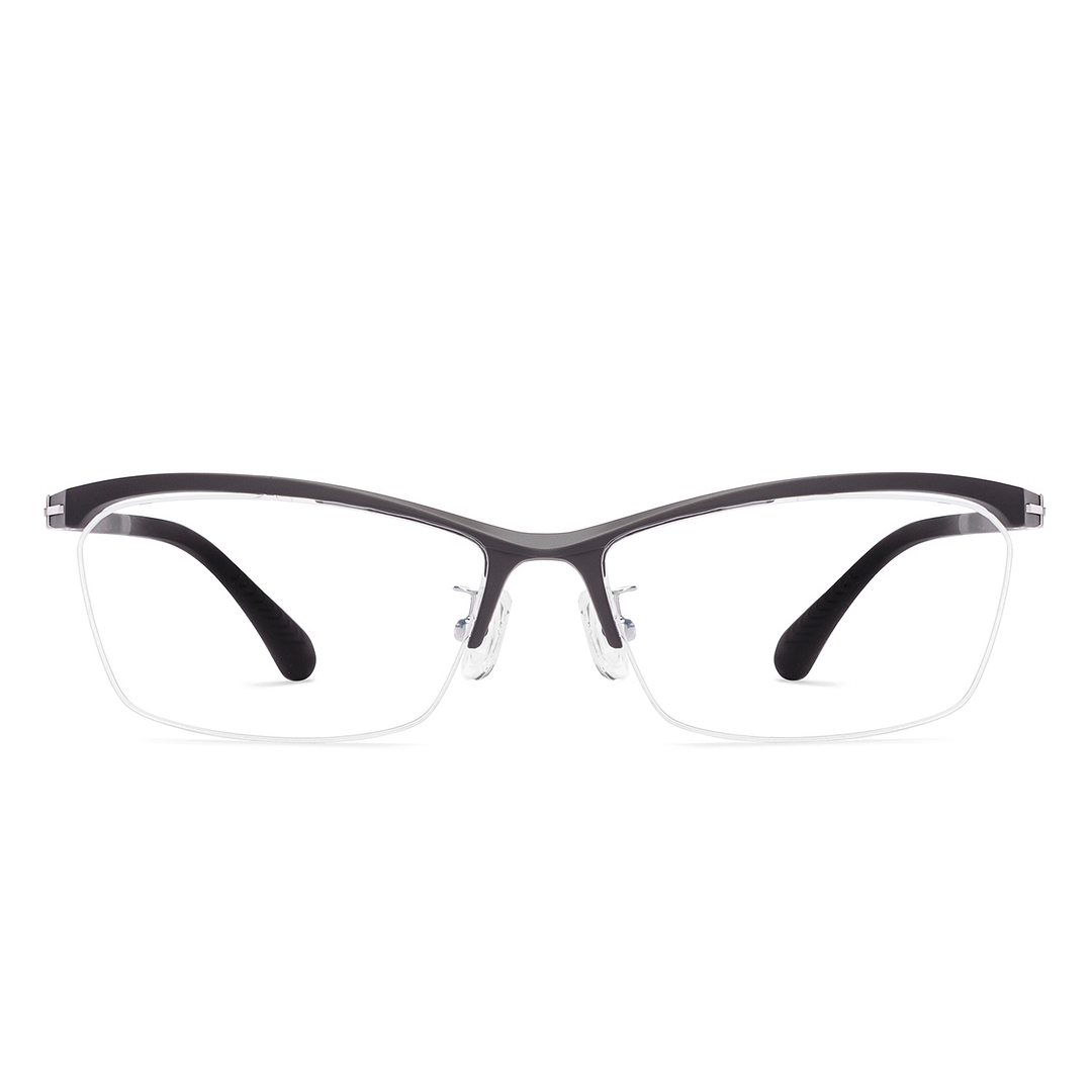 Lenskart Air Gray Half Rim Rectangle right side