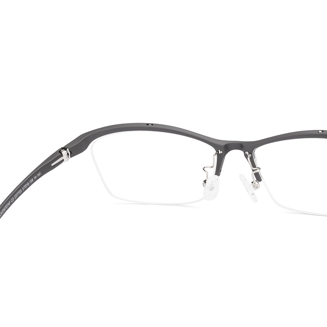 Lenskart Air Gray Half Rim Rectangle right side