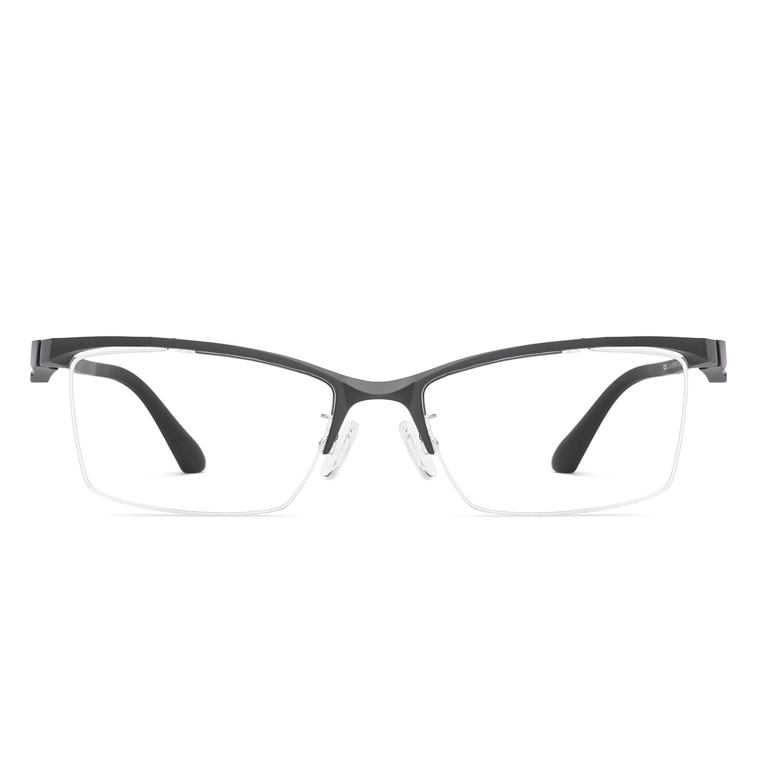 Lenskart Air Gray Half Rim Rectangle right side