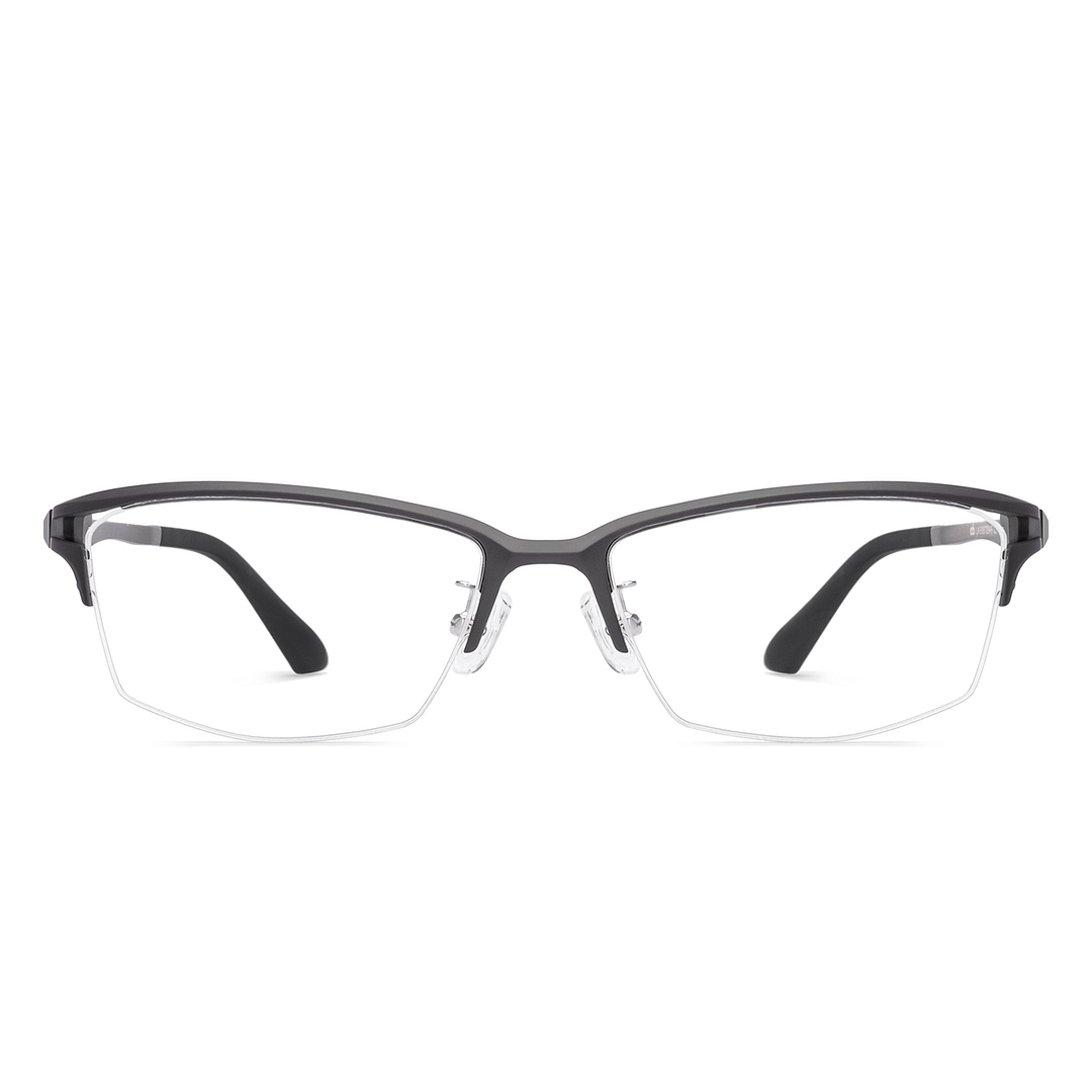 Lenskart Air Gray Half Rim Rectangle right side