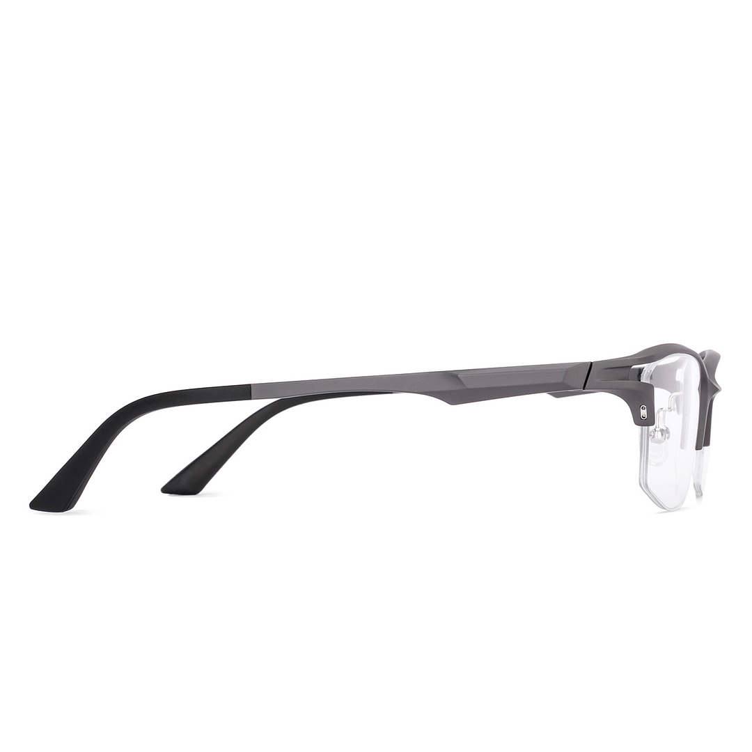 Lenskart Air Gray Half Rim Rectangle left side