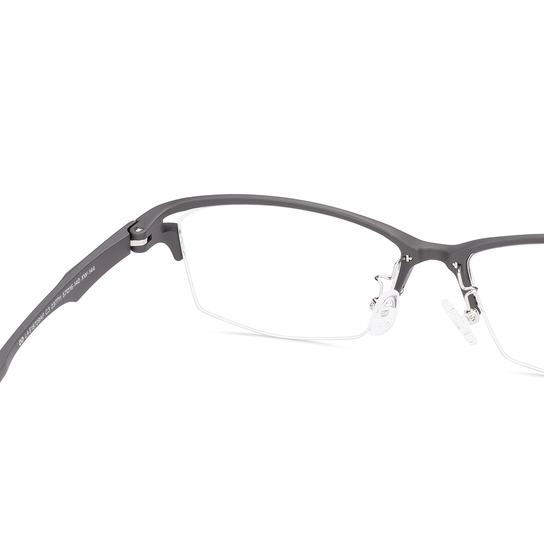 Lenskart Air Gray Half Rim Rectangle right side