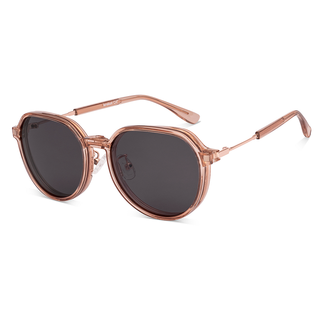 Lenskart Air Rose Gold Full Rim Round right side